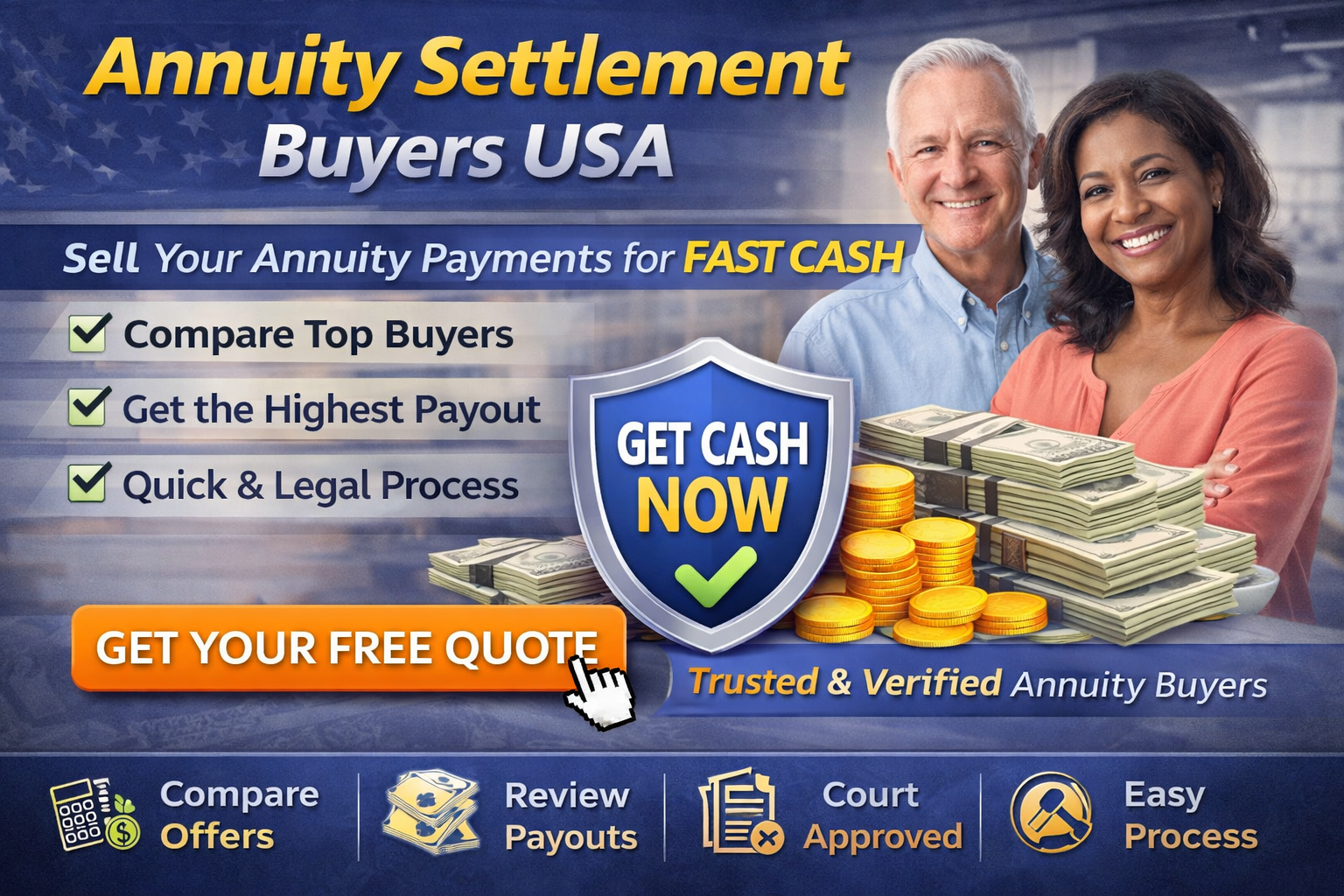 Annuity Settlement Buyers USA – Compare Payout Options & Get Cash Fast