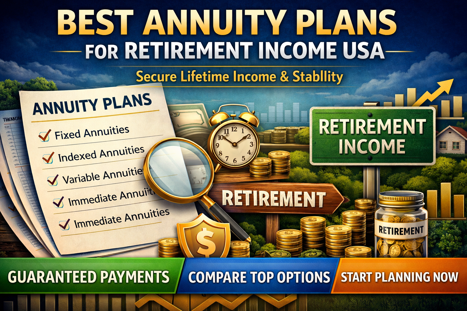 Best Annuity Plans for Retirement Income USA – Compare Top Options