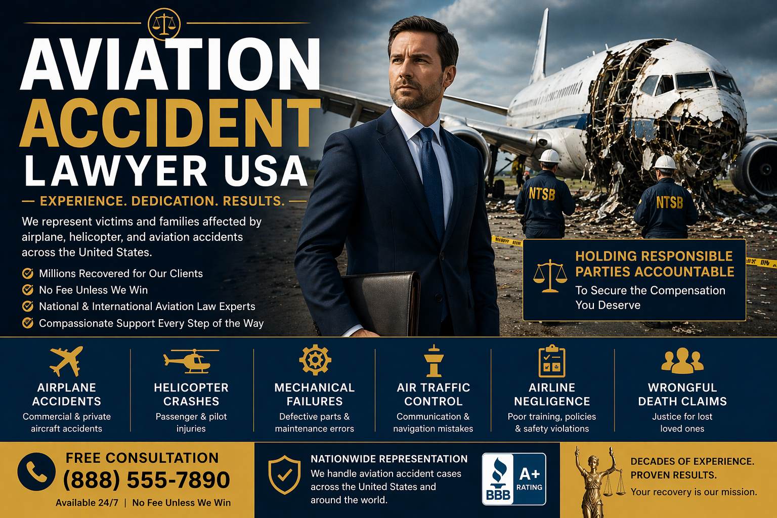 Aviation Accident Lawyer USA: How to Claim Maximum Compensation After Airplane Incidents