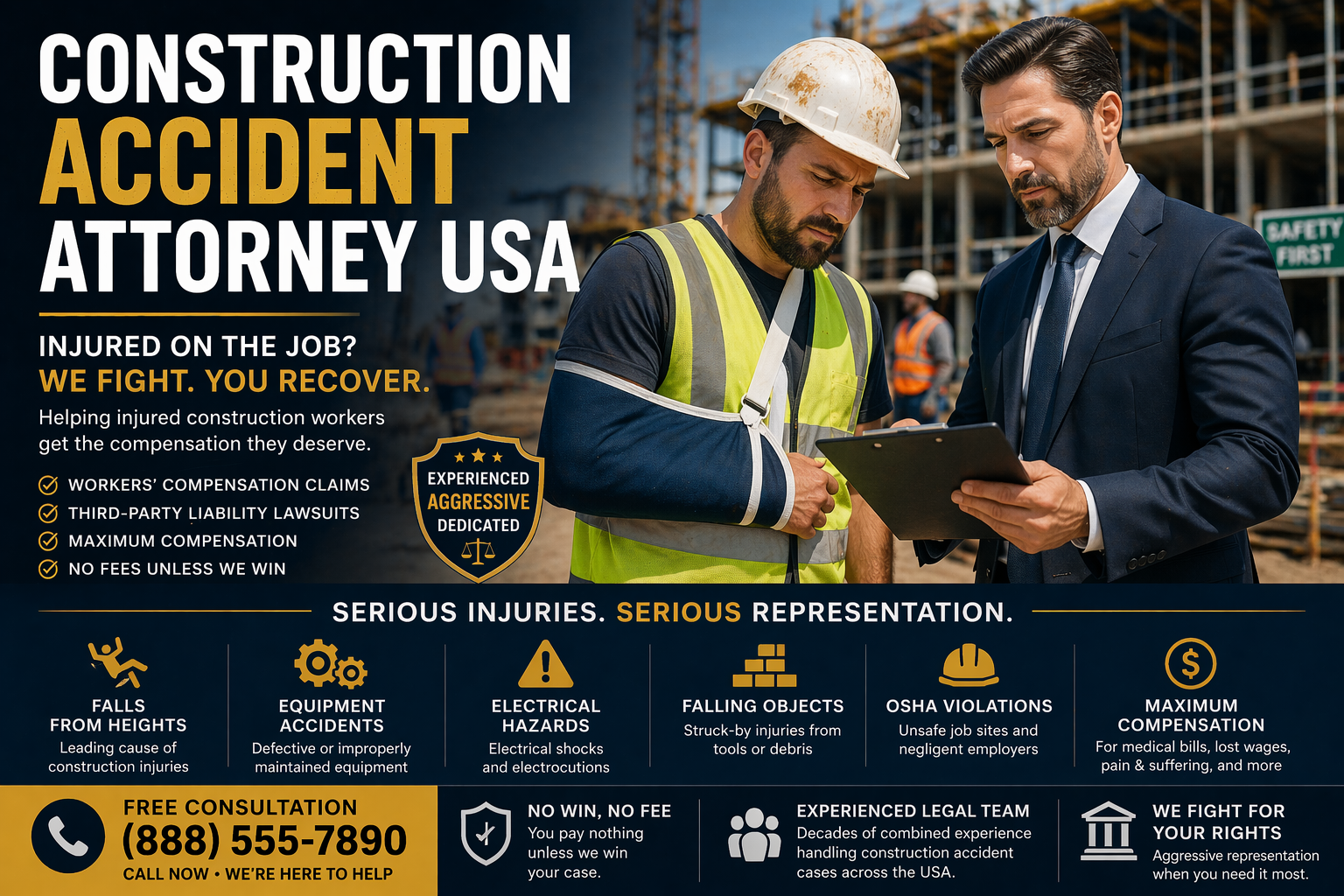 Construction Accident Attorney USA: How to Secure Maximum Compensation After Job Site Injuries