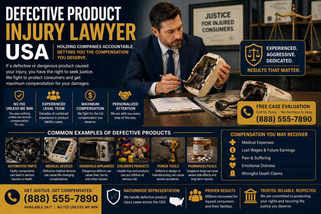Defective Product Injury Lawyer USA