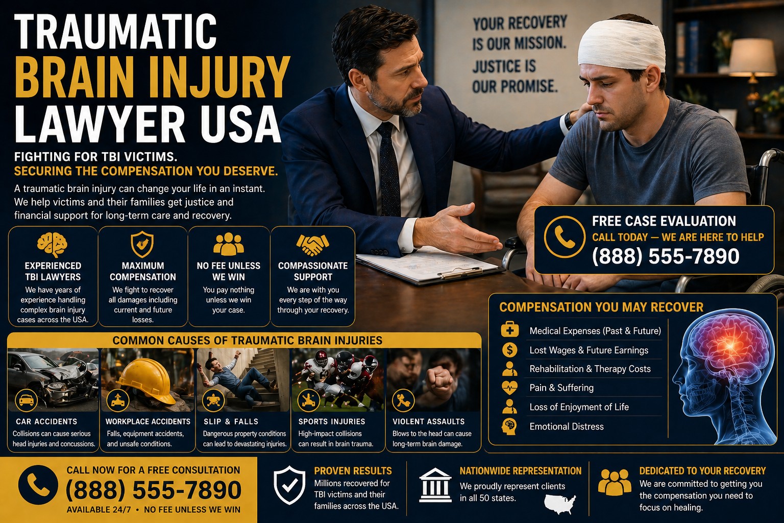 Traumatic Brain Injury Lawyer USA: Max Compensation Guide