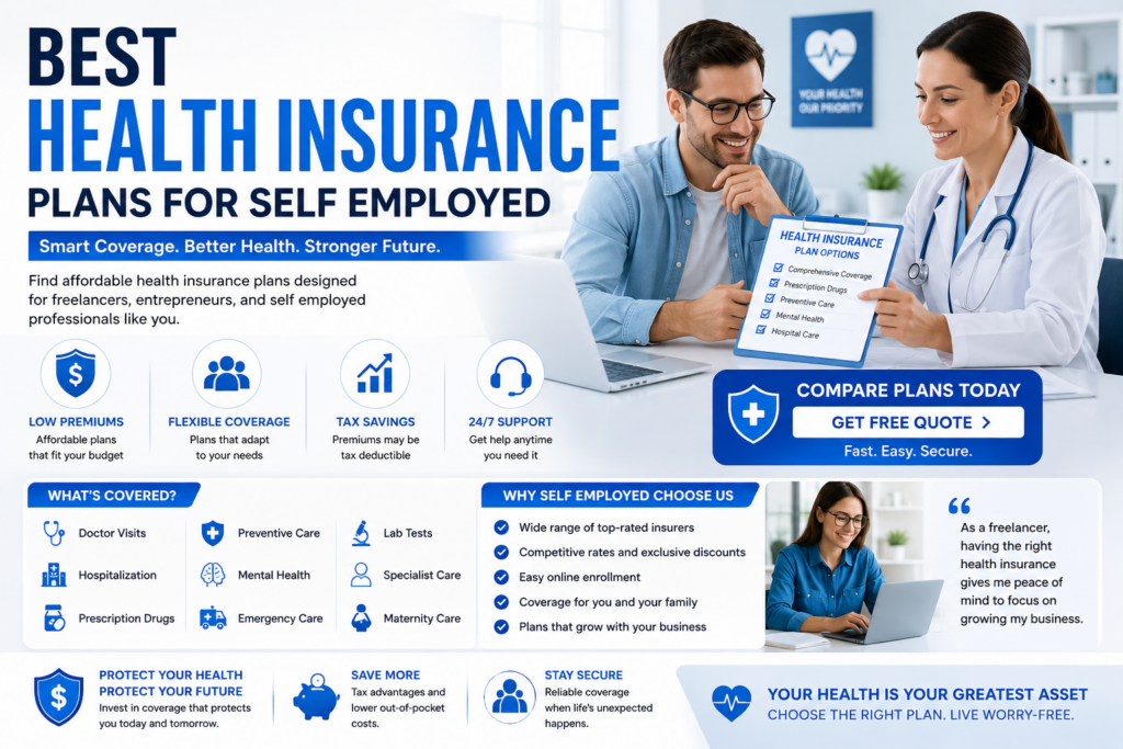 Best Health Insurance Plans for Self Employed 2026 | Vinzp
