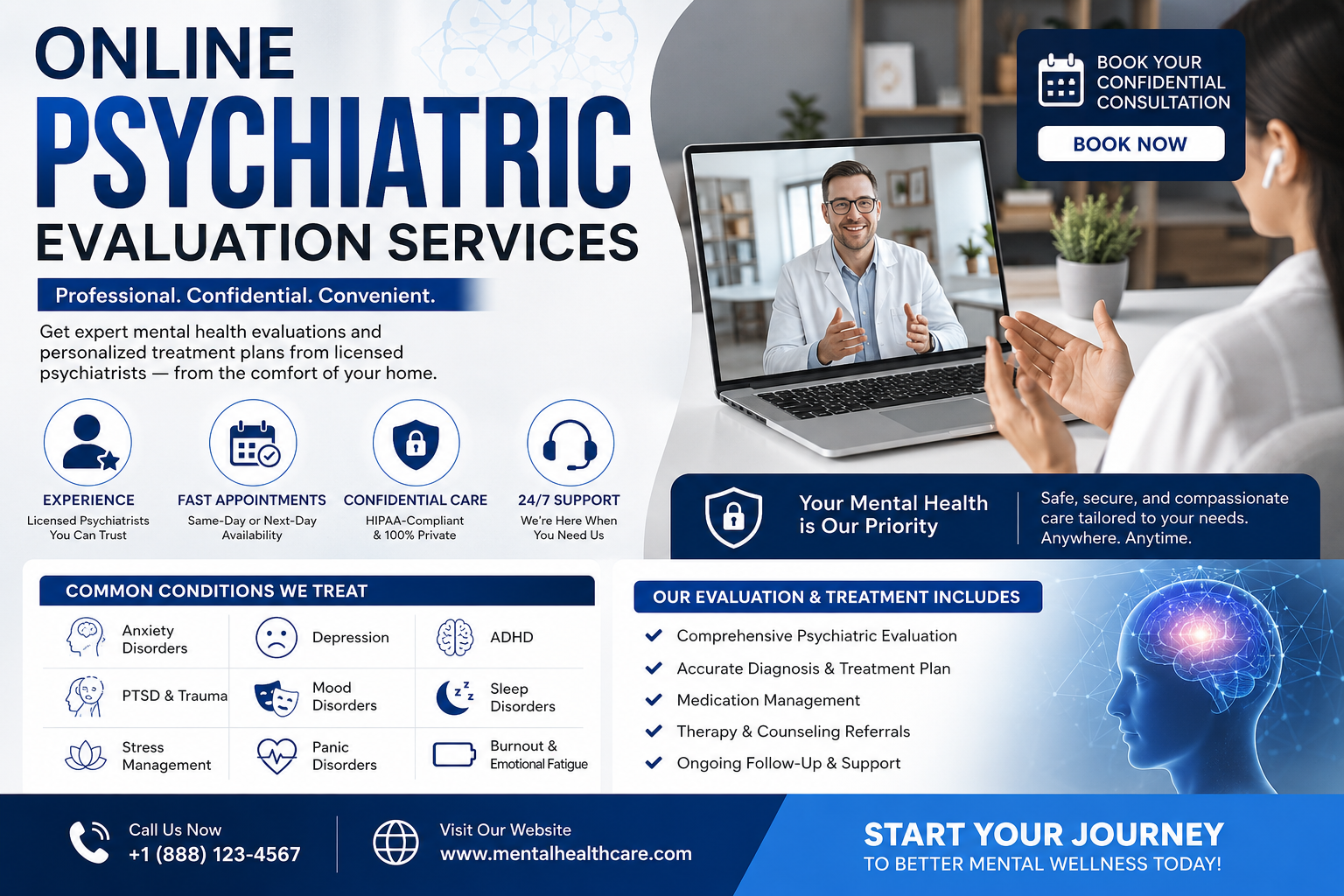 Online Psychiatric Evaluation Services